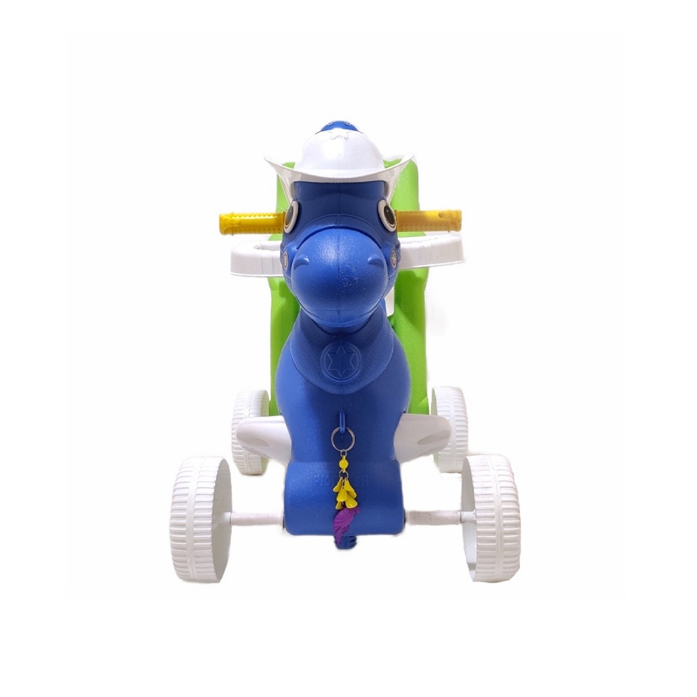 Loonu Baby Derbi Horse Rocker 4 in 1 with Wheels and Parental Push Handle(B33103)