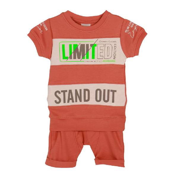 Baby Boys Cut Panel Casual Set