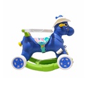Loonu Baby Derbi Horse Rocker 4 in 1 with Wheels and Parental Push Handle(B33103)