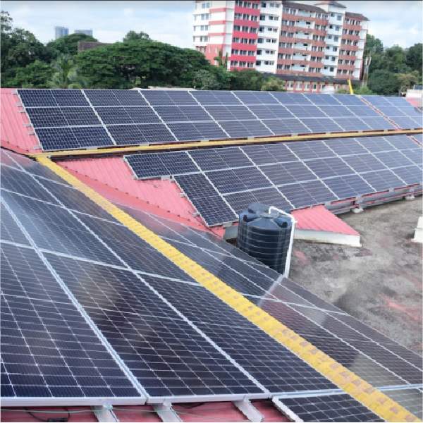 Roof top Solar Panels  St. Aloysius College Gents Hostel
