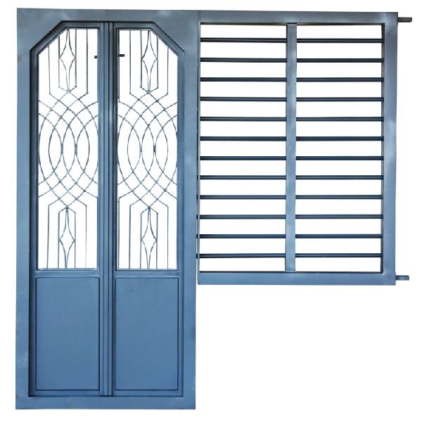 Customized Design Main Door With Frames And Double Panel Casement Window