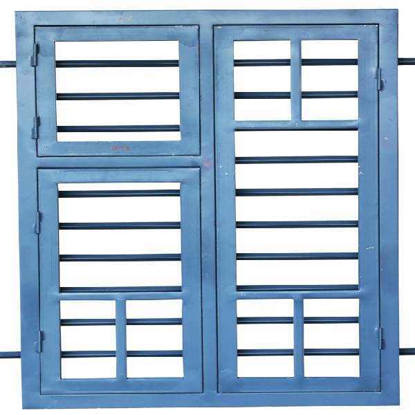 Two Panel Steel Casement Window With Top Open And Design- W2-140x100