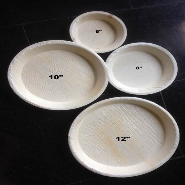 Areca Leaf Disposable Plates (Round)