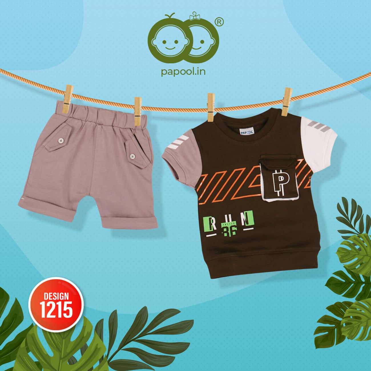 Papool+Party Wear Tshirt With Trouser