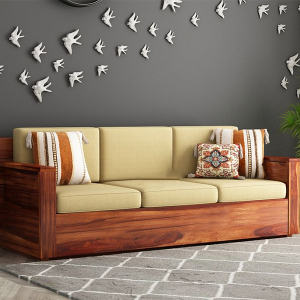 Greens Furniture+Wooden Sofa