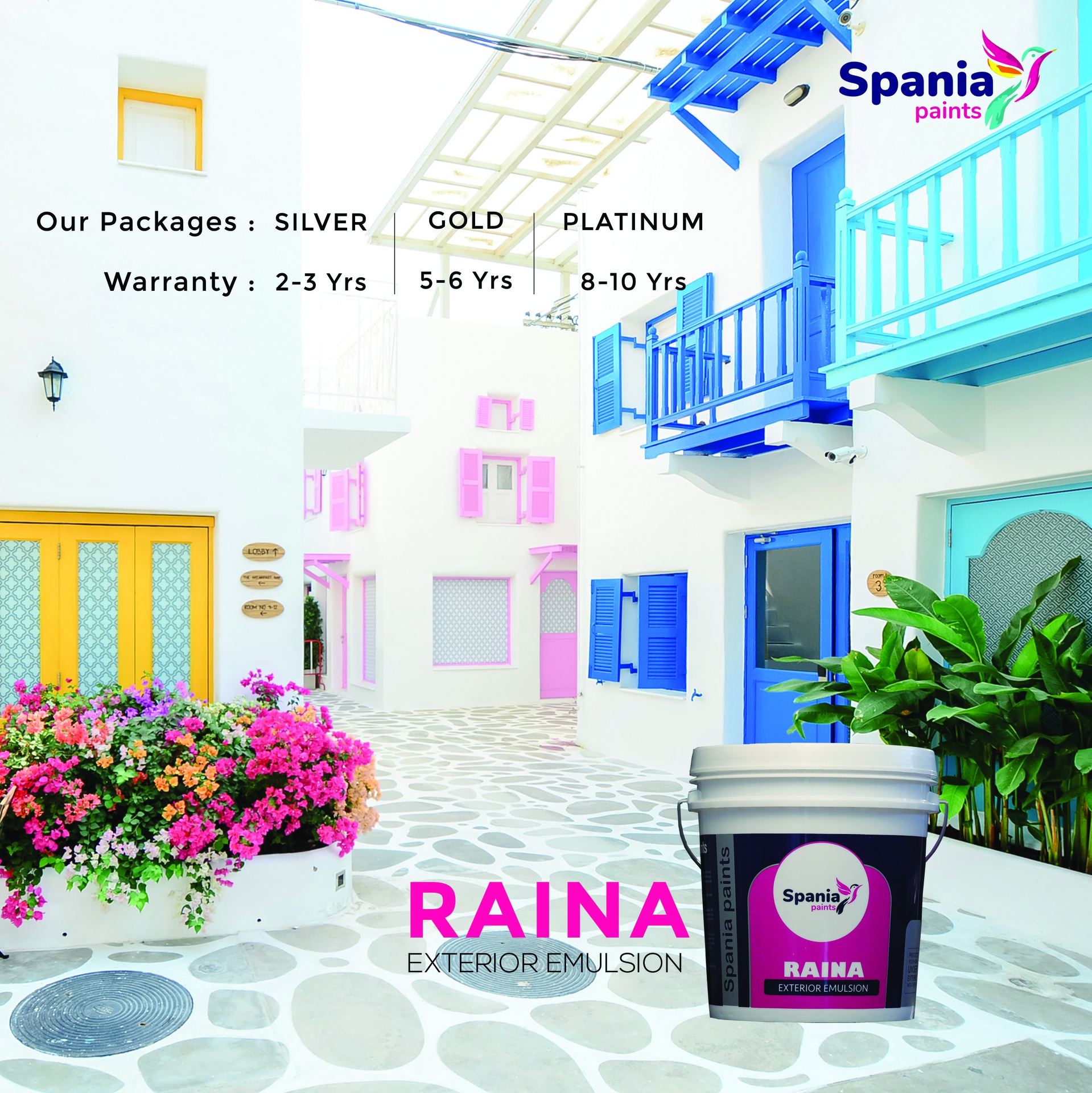 Spania Paints+Raina Gold Ext Eml