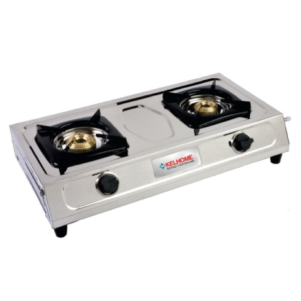 GLOBAL TRADECOME (Kelhome)+2 Burner Stainless Steel Gas Stove