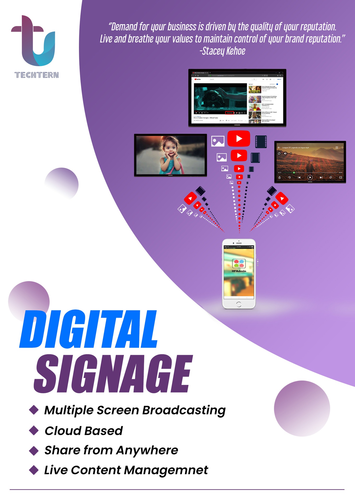 Techtern Pvt Ltd+Digital Signage Solution