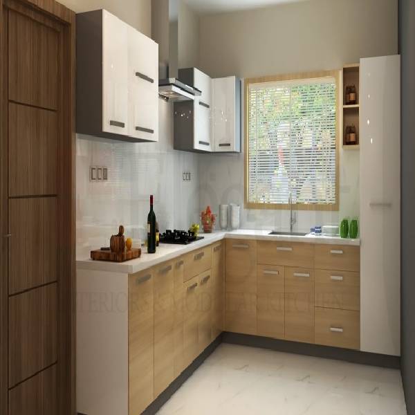 Elegant Interior and Modular Kitchen Private Limited+L-Shaped Kitchen